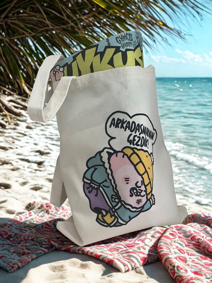 Banamı Gülüyunuz  ! (Çift Baskılı Bez Çanta)
