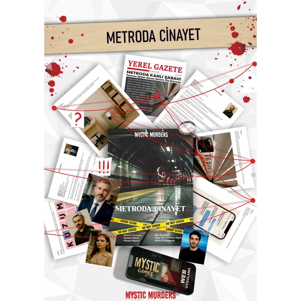Dedektiflik Cinayet Çözme Oyunu - Metroda Cinayet
