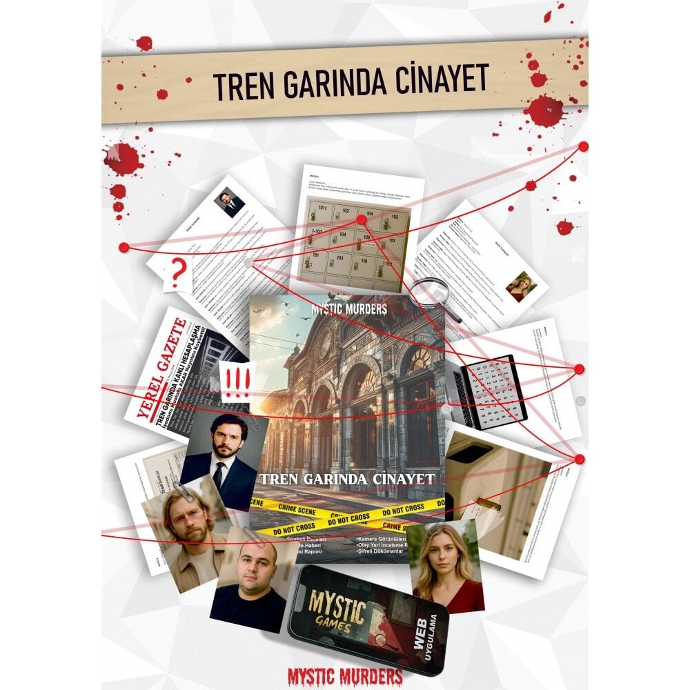 Dedektiflik Cinayet Çözme Oyunu - Tren Garında Cinayet