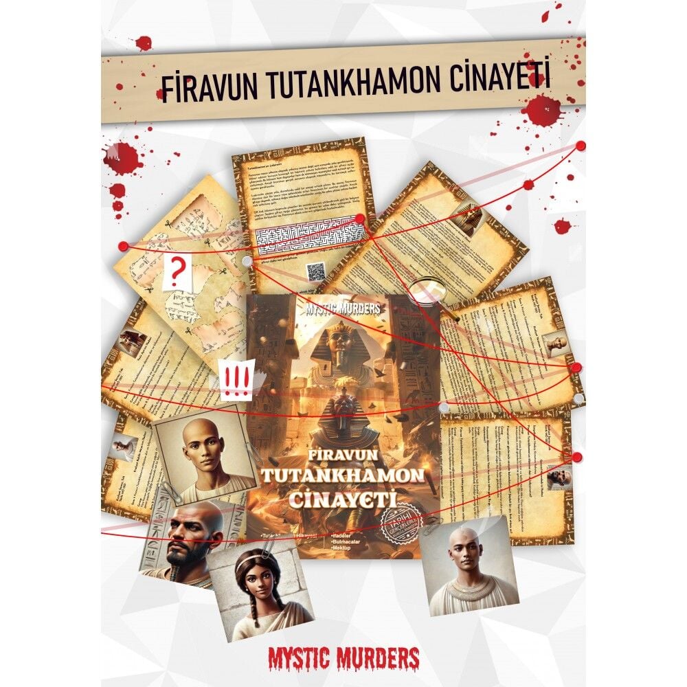Dedektiflik Cinayet Çözme Oyunu - Firavun Tutankhamon Cinayeti