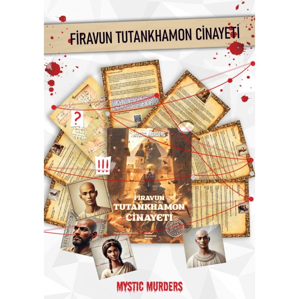 Dedektiflik Cinayet Çözme Oyunu - Firavun Tutankhamon Cinayeti