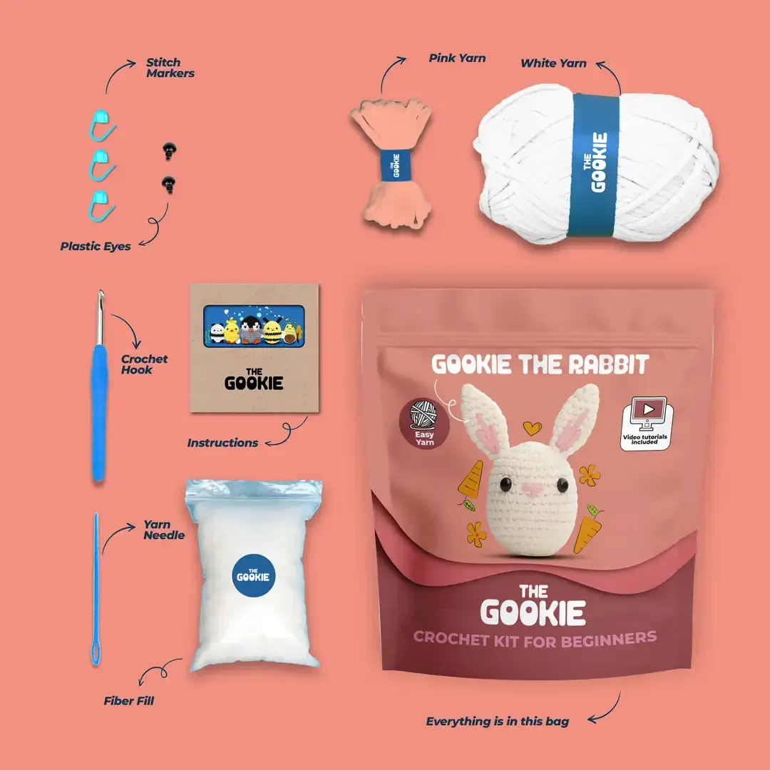 THE GOOKIE Tavşan Tığ Kiti - Pratik Örgü İpi